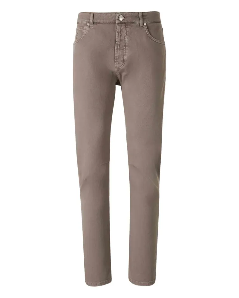 Brunello Cucinelli Geknöpfte Jeans - Braun Braun