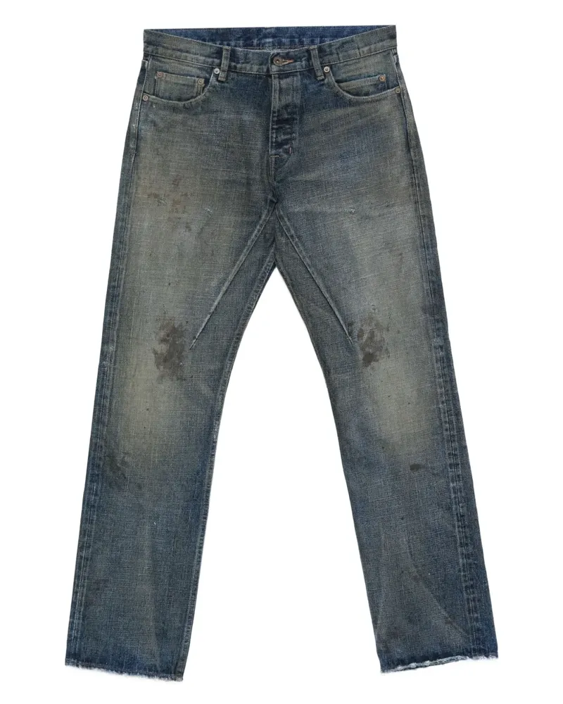DRKSHDW by Rick Owens Gerade Distressed-Jeans - Blau Blau