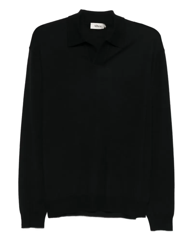 Altea polo-collar sweater - Schwarz Schwarz