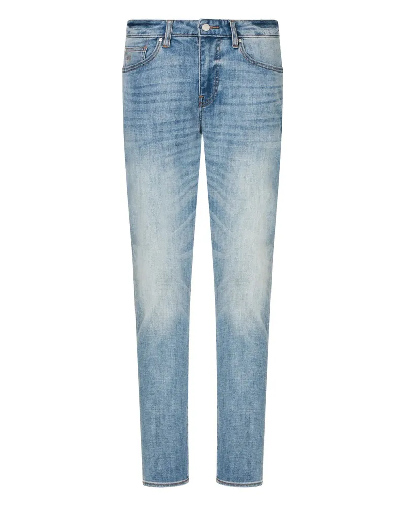 Armani Exchange Ausgeblichene Five-Pocket-Jeans - Blau Blau