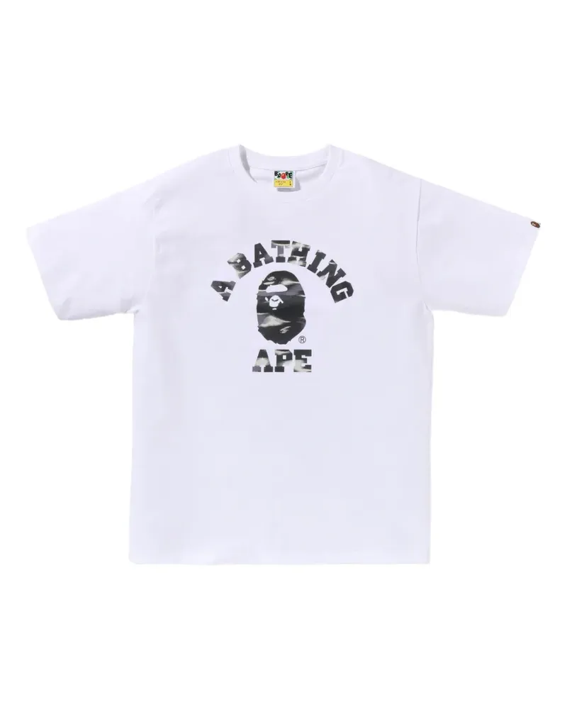 BAPE Screen Camo College T-shirt - Weiß Weiß