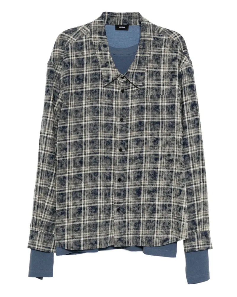 WE 11 DONE T-Shirt im Layering-Look - Braun Braun