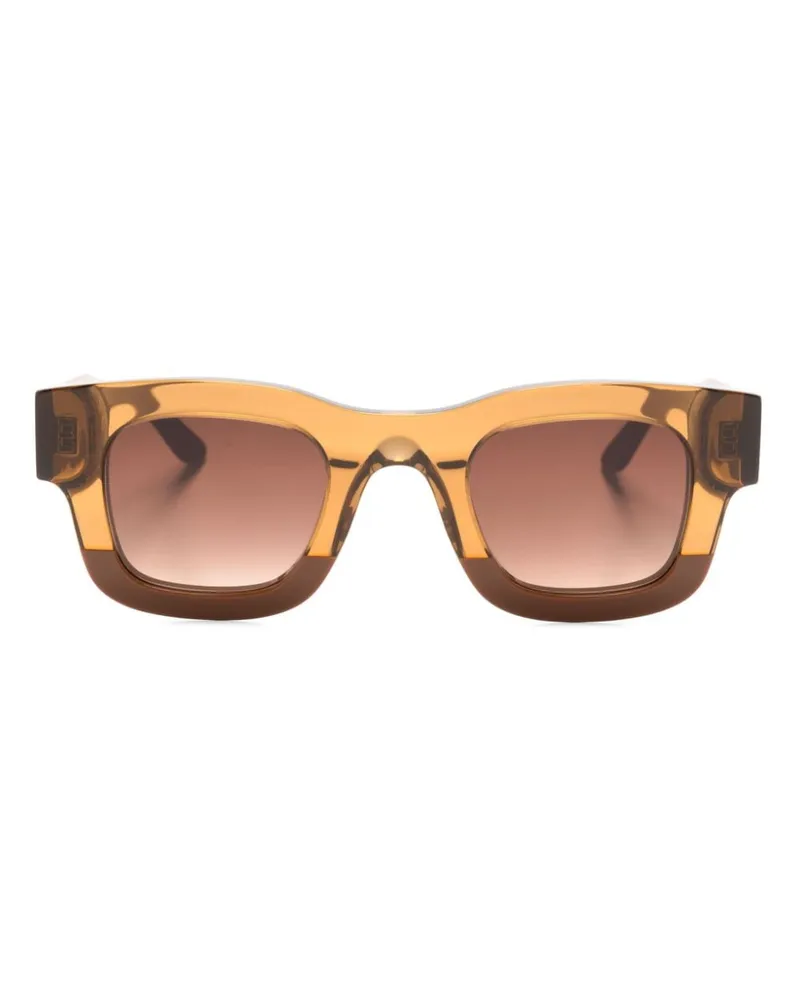 Thierry Lasry Insanity Sonnenbrille mit eckigem Gestell Braun