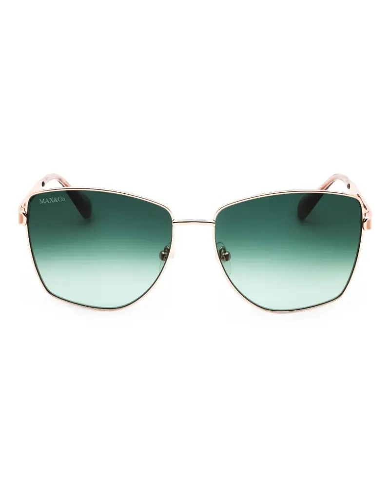 MAX&Co. oversized-frame sunglasses - Gold Gold