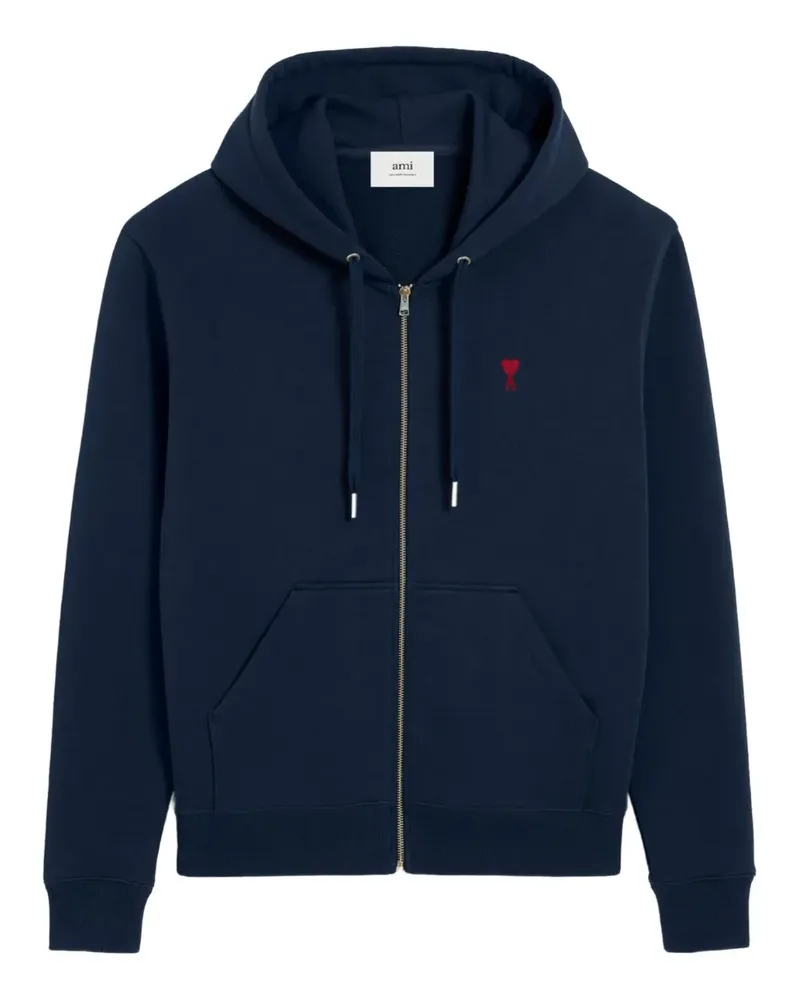 AMI Paris Ami de Coeur Hoodie aus Bio-Baumwolle - Blau Blau