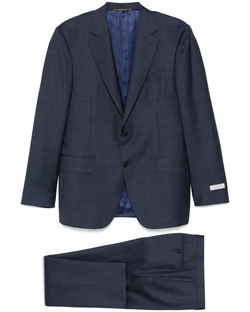 Canali Anzug aus Wolle - Blau Blau