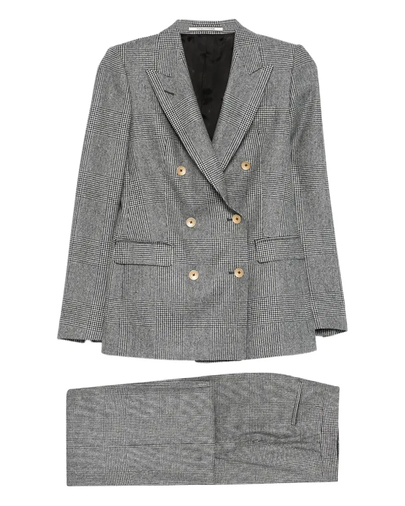 Tagliatore double-breasted checked tailoring - Schwarz Schwarz