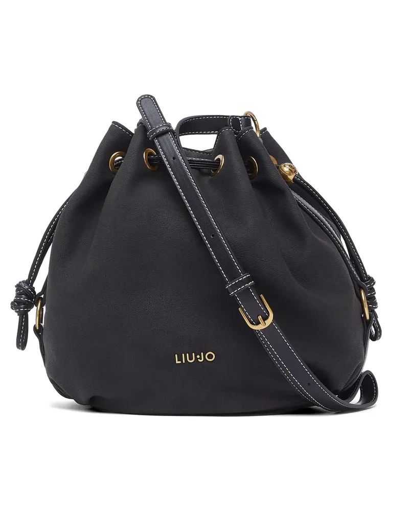 Liu Jo medium drawstring cross body bag - Schwarz Schwarz
