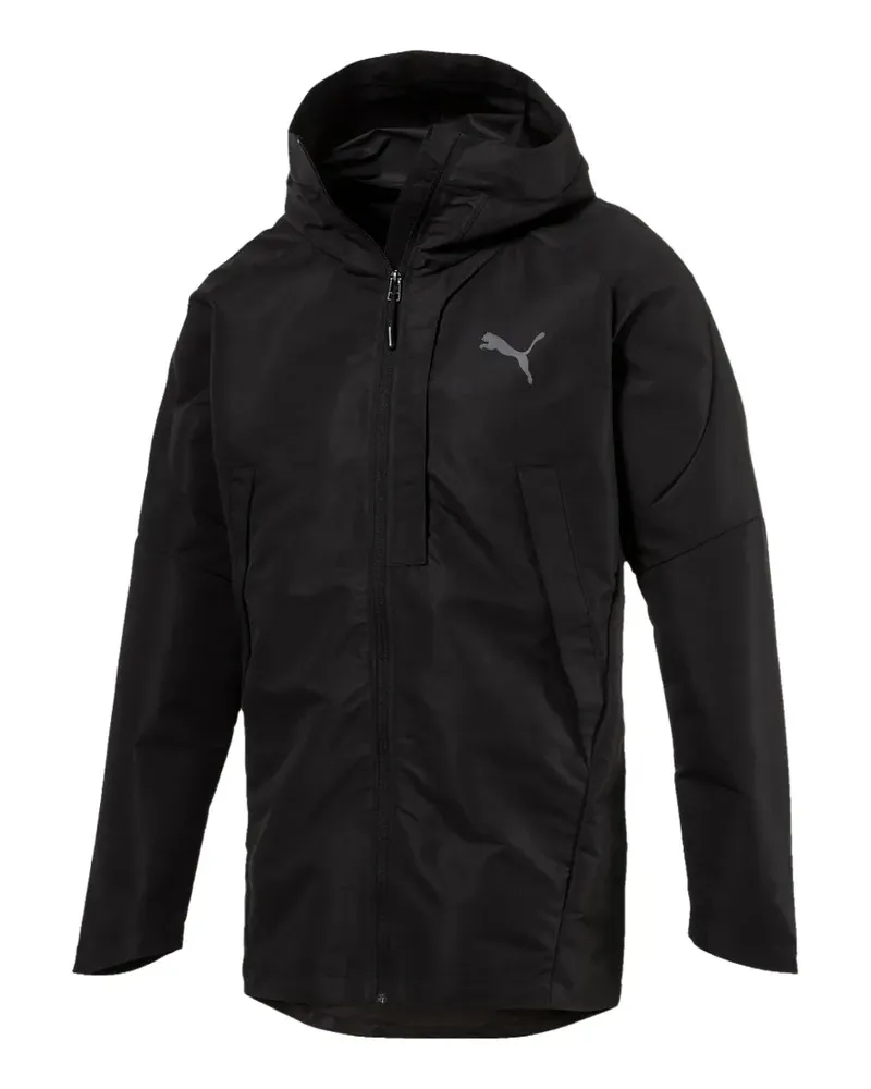 Puma Regenmantel mit Kapuze - Schwarz Schwarz