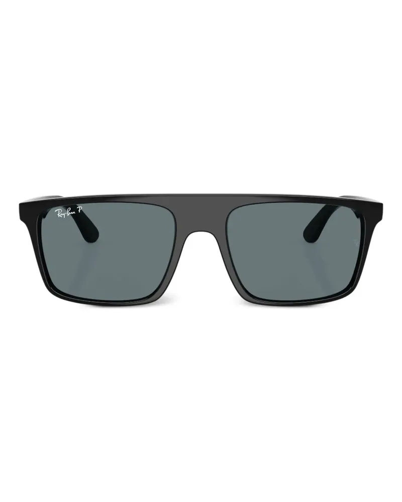Ray Ban Sonnenbrille mit eckigem Gestell - Schwarz Schwarz
