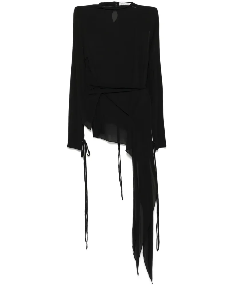 Christopher Esber Inverted T-Shirt - Schwarz Schwarz