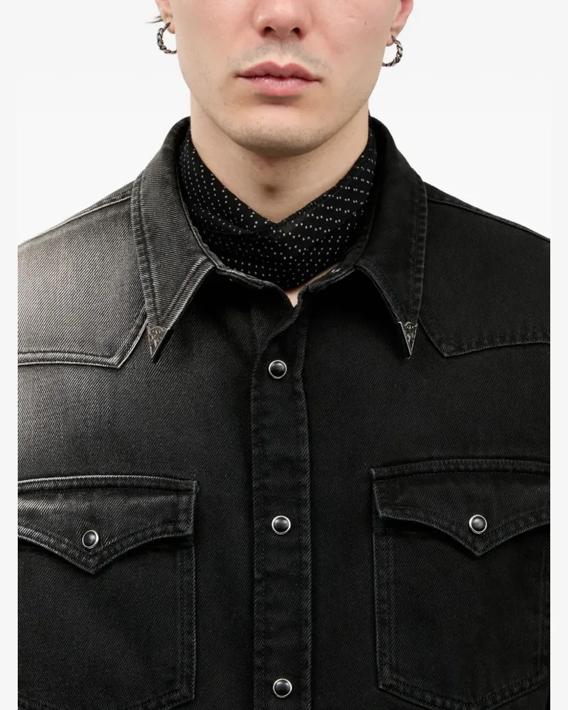 Maison Margiela Schal mit Polka Dots - Schwarz Schwarz