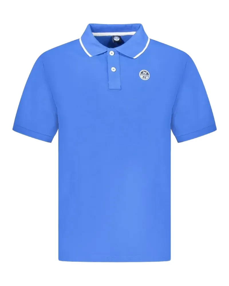 North Sails Poloshirt mit Logo-Stickerei - Blau Blau
