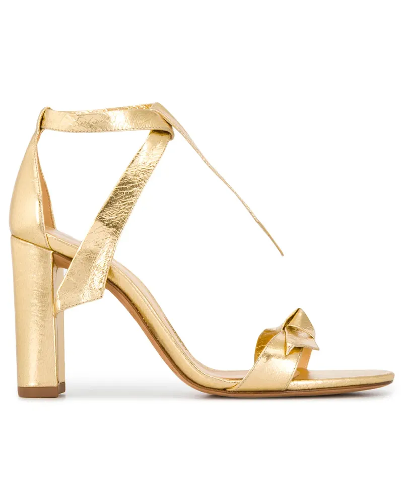 Alexandre Birman Sandalen mit Knöchelband - Gold Gold