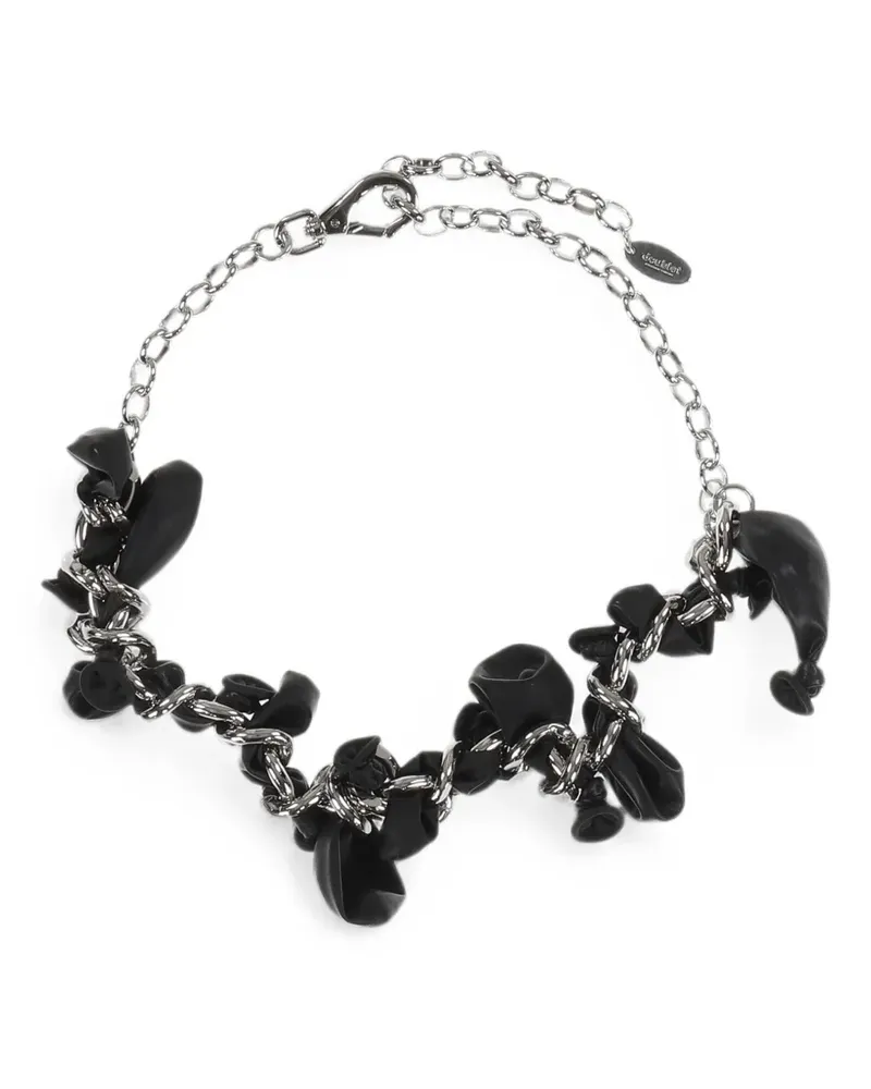 Doublet Balloon curb-chain necklace - Silber Silber