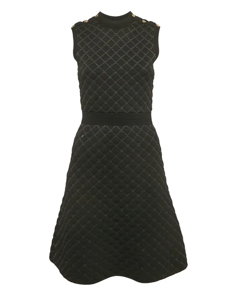 Sandro Gestepptes Trägerkleid - Schwarz Schwarz