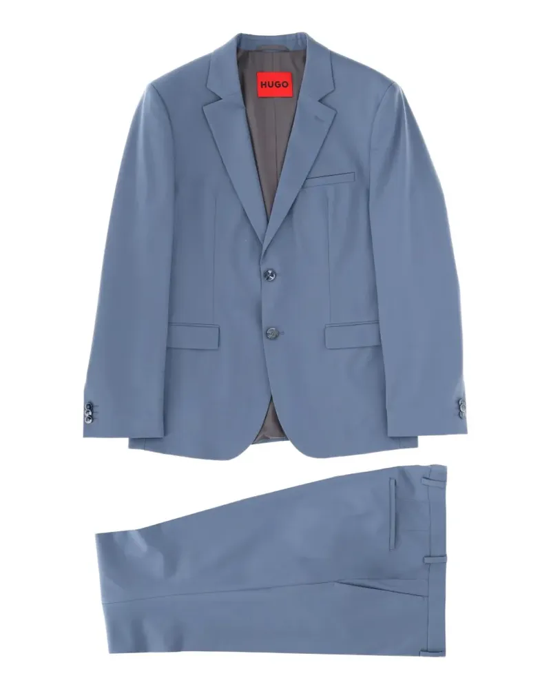 HUGO BOSS single-breasted slim-fit two-piece wool suit - Blau Blau