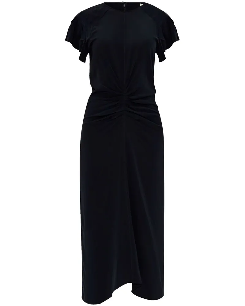 Isabel Marant Terena Midikleid - Schwarz Schwarz