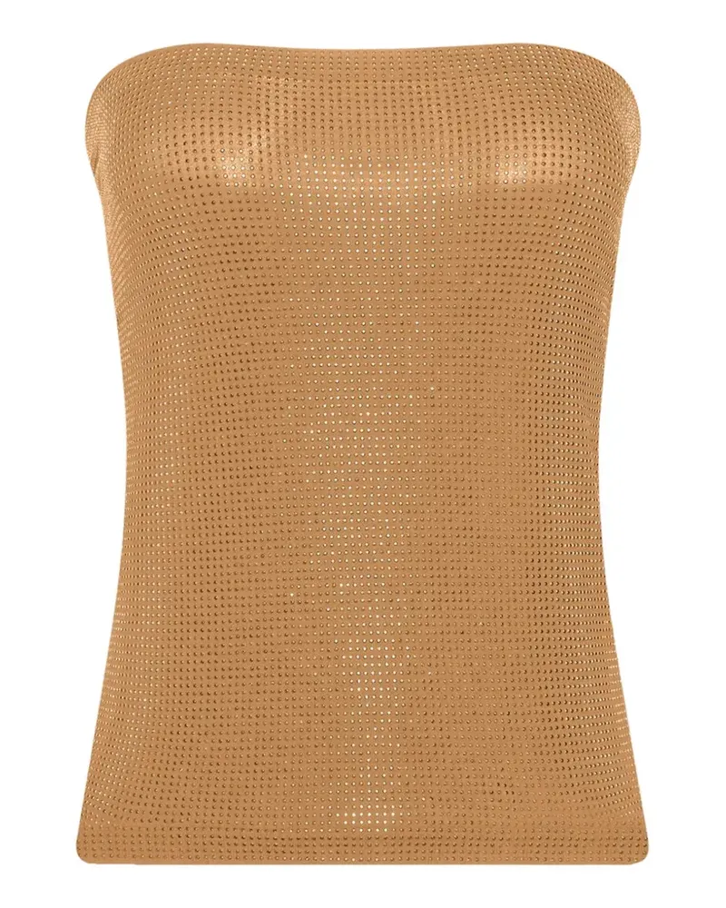 Wolford liquid metal tube top - Gold Gold