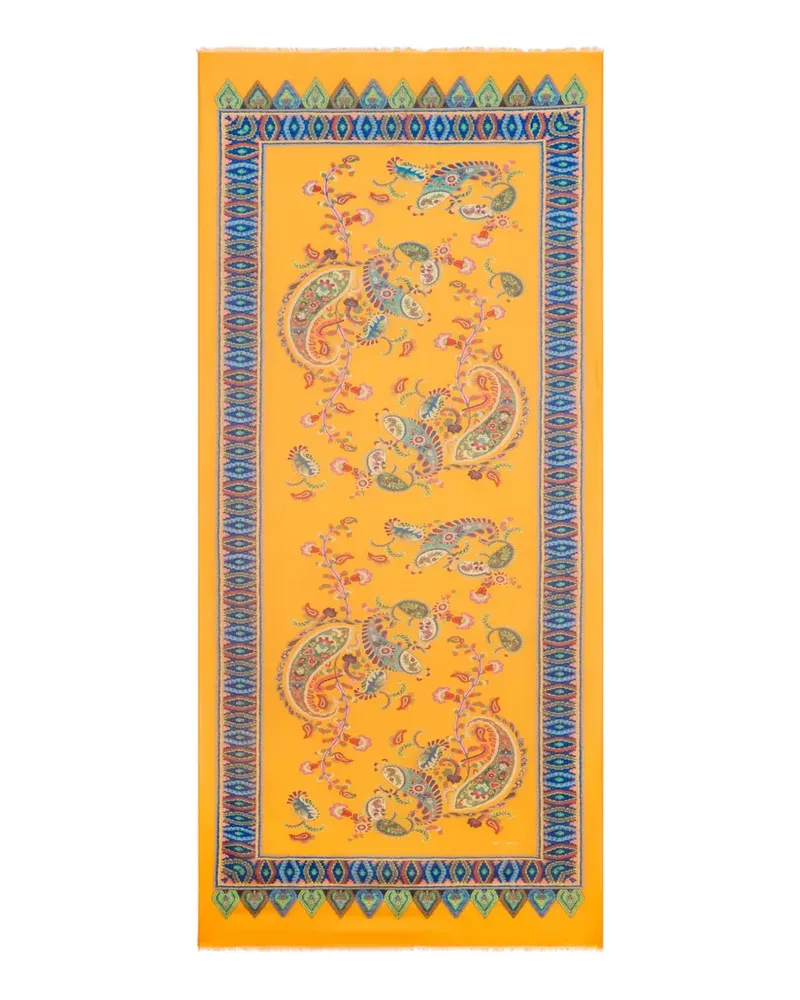Etro floral paisley scarf - Gelb Gelb