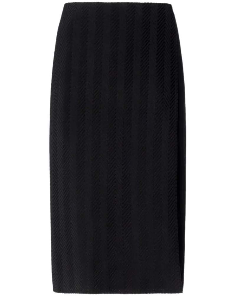 Missoni Midirock mit Zickzackmuster - Schwarz Schwarz
