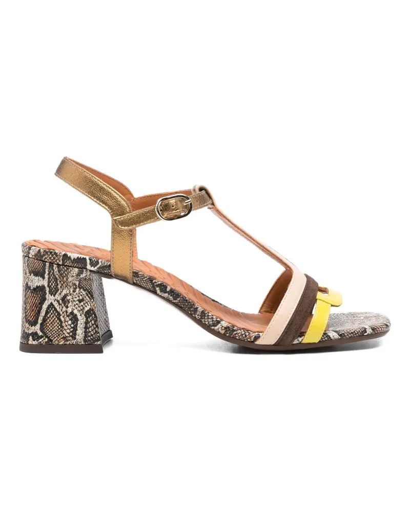 Chie Mihara Liluce Sandalen mit Schlangen-Effekt - Braun Braun