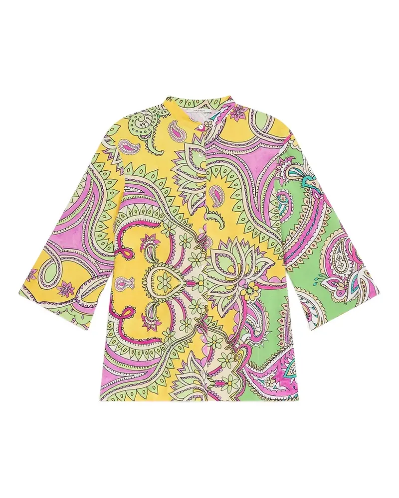 Maliparmi guru-collar paisley-print shirt - Gelb Gelb