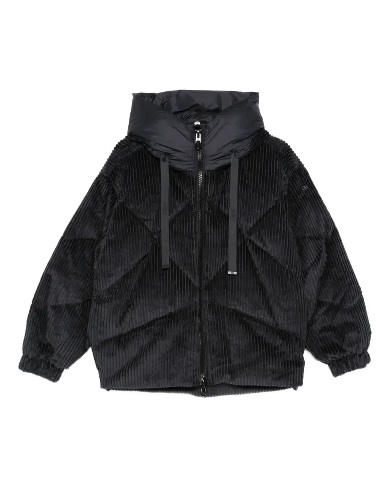 DUNO Cordjacke mit Kapuze - Schwarz Schwarz