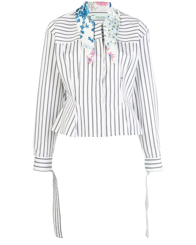 OFF-WHITE Hemd mit Streifen - Weiß Weiß