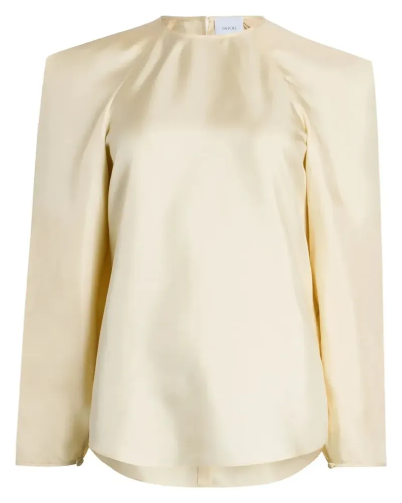 Patou Square Bluse aus Bio-Seide - Nude Nude