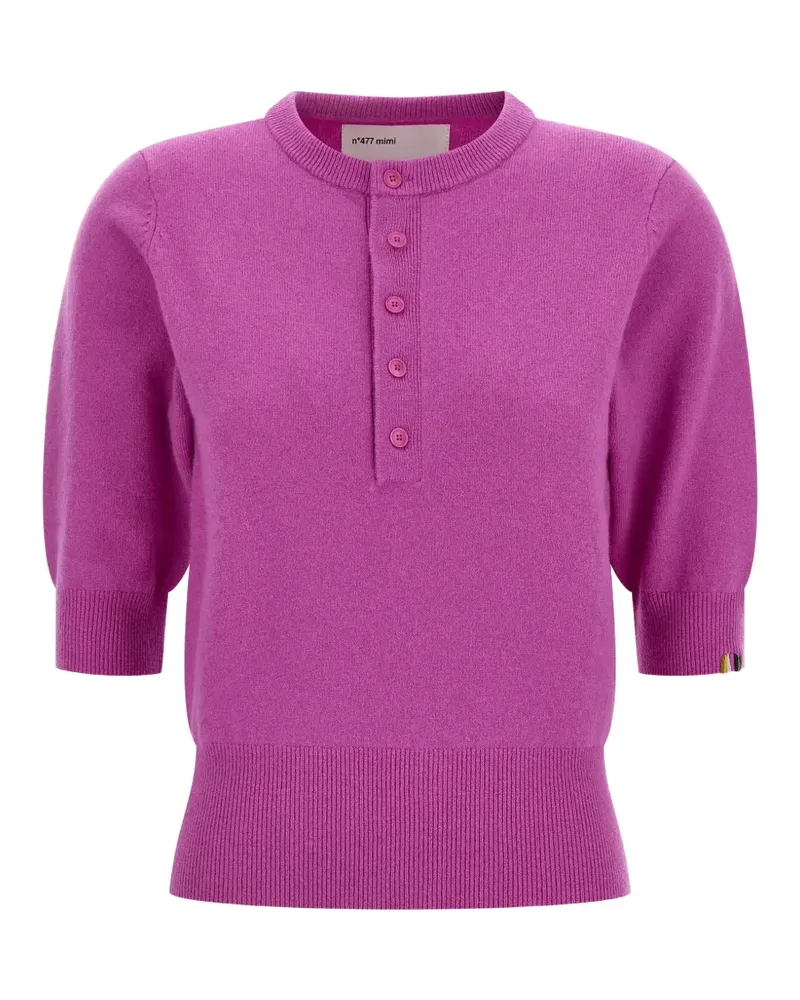 extreme cashmere Nº 447 Mimi short-sleeve sweater - Rosa Rosa