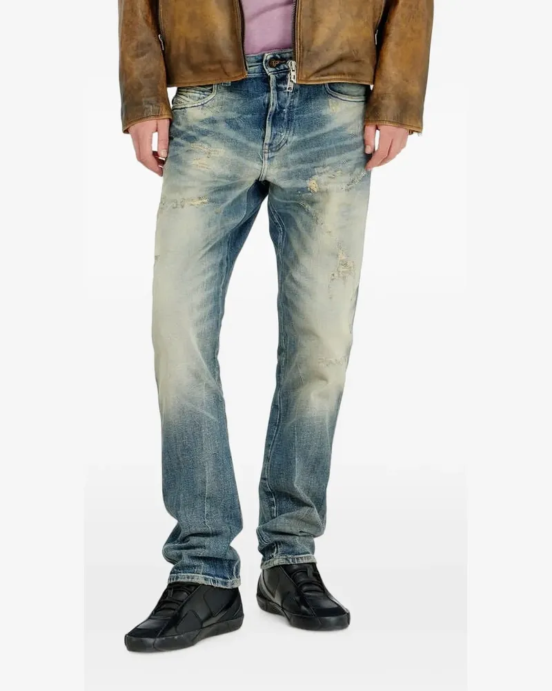 Diesel 1993 D-Vyl Jeans im Distressed-Look - Blau Blau