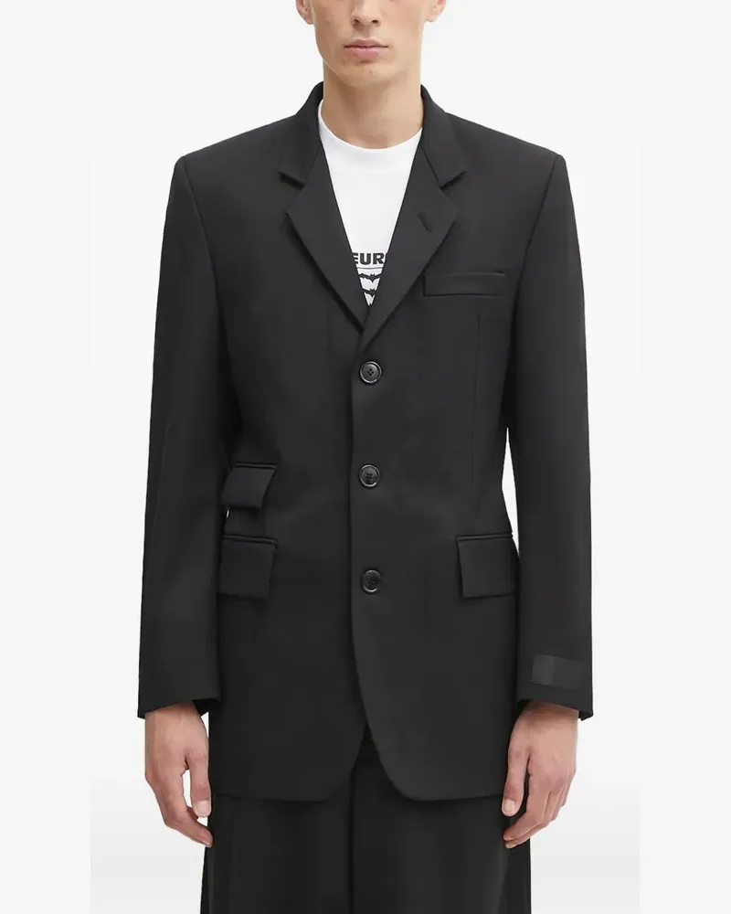 VETEMENTS Sakko mit Knopfverschluss - Schwarz Schwarz