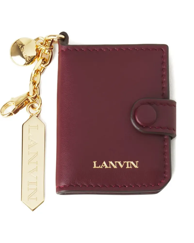 Lanvin Kartenetui mit Schlüsselring - Rot Rot