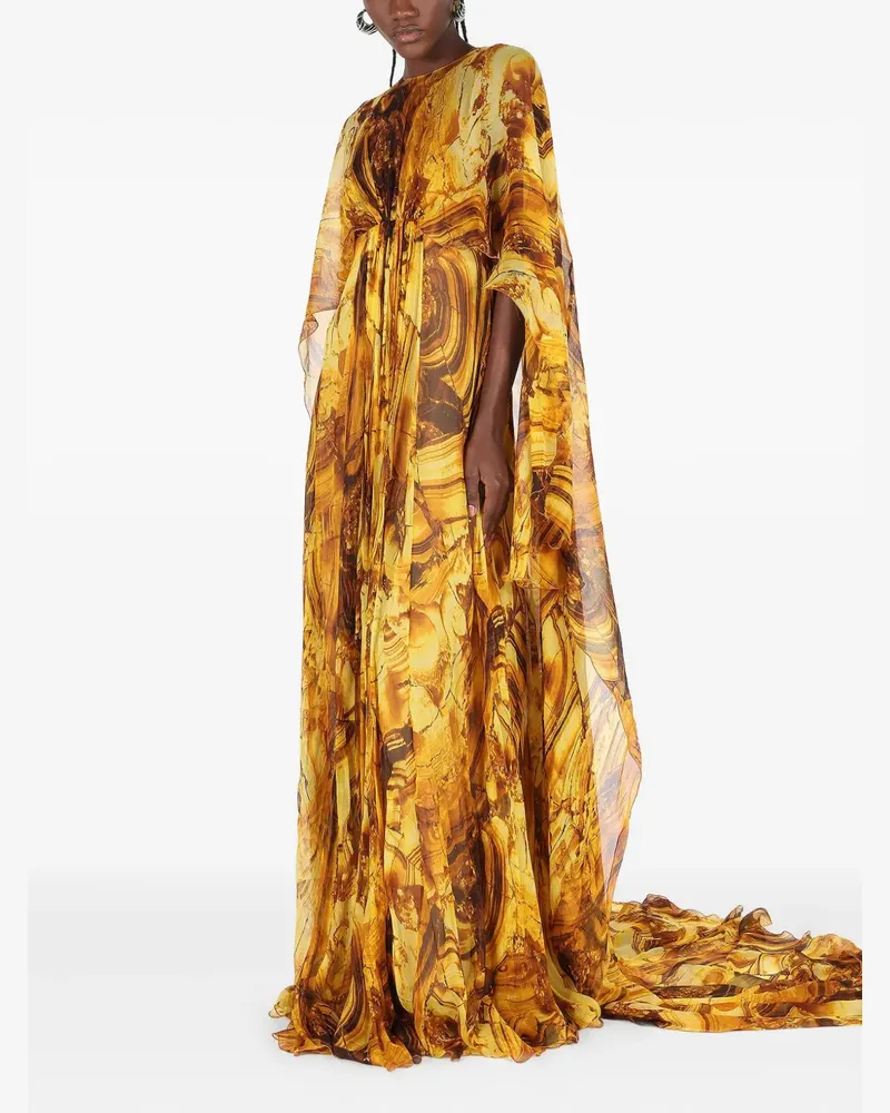 Roberto Cavalli Maxikleid aus Seide - Gelb Gelb