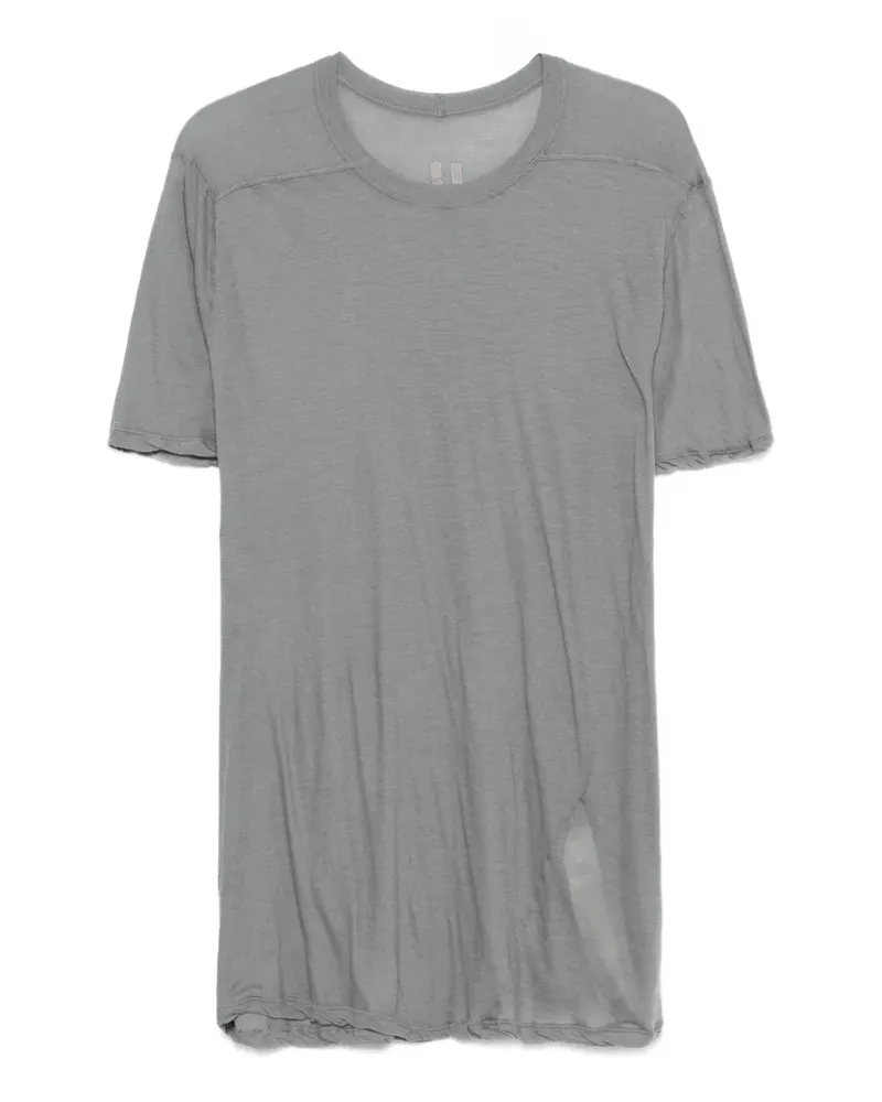 Rick Owens Level T T-Shirt mit Seitenschlitz - Grau Grau