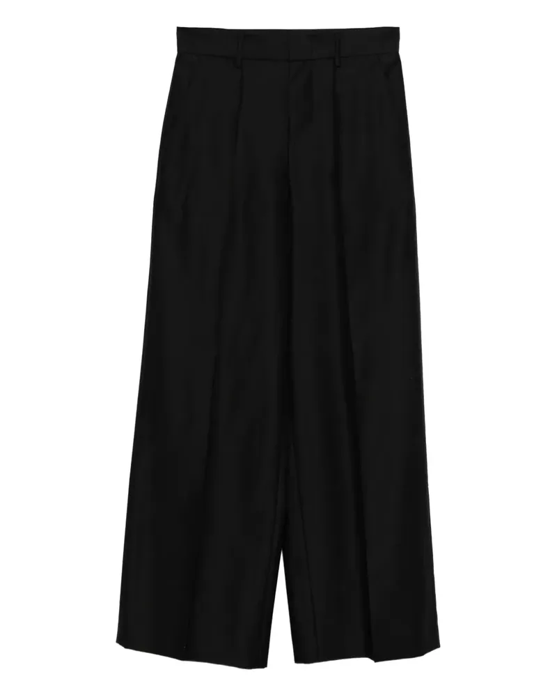 Alberta Ferretti Hose mit Bundfalten - Schwarz Schwarz