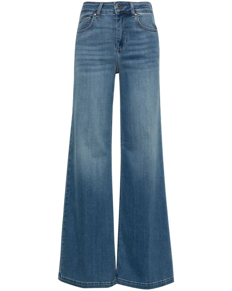 Liu Jo Halbhohe Schlagjeans - Blau Blau