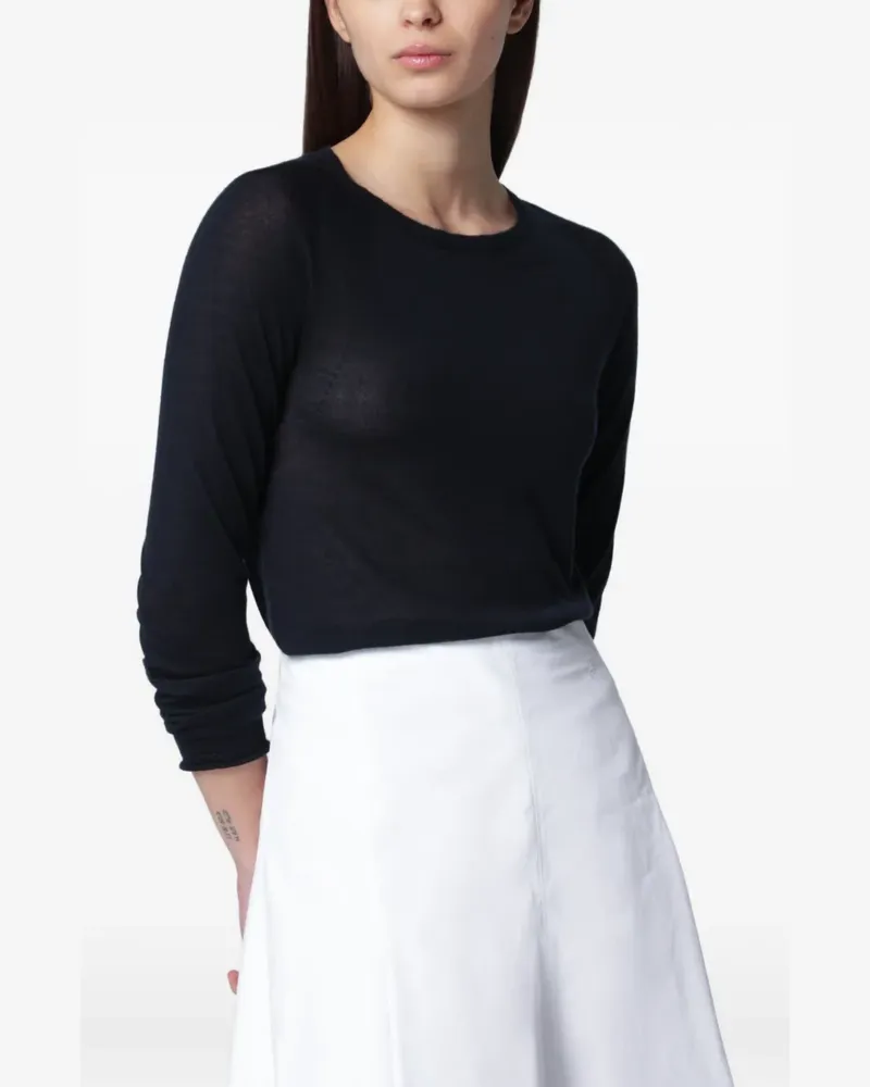 Roberto Collina Pullover mit Rundhalsausschnitt - Blau Blau