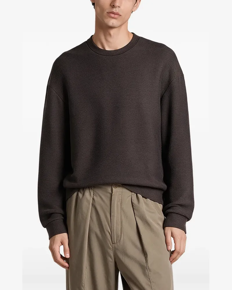 Giorgio Armani Gerippter Pullover - Braun Braun