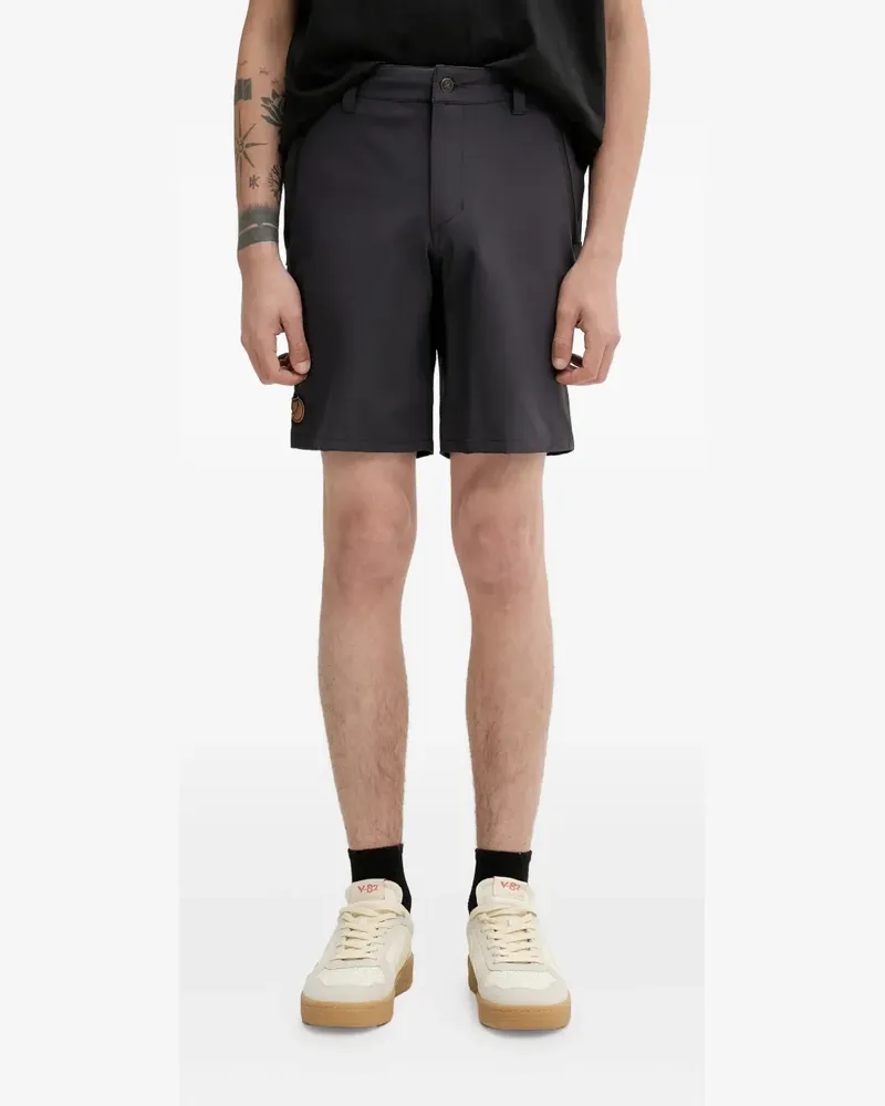 Fjäll Räven Shorts mit Logo-Patch - Schwarz Schwarz