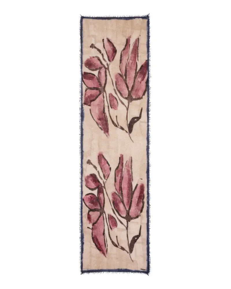 Faliero Sarti Tulip Schal mit Blumenprint - Nude Nude