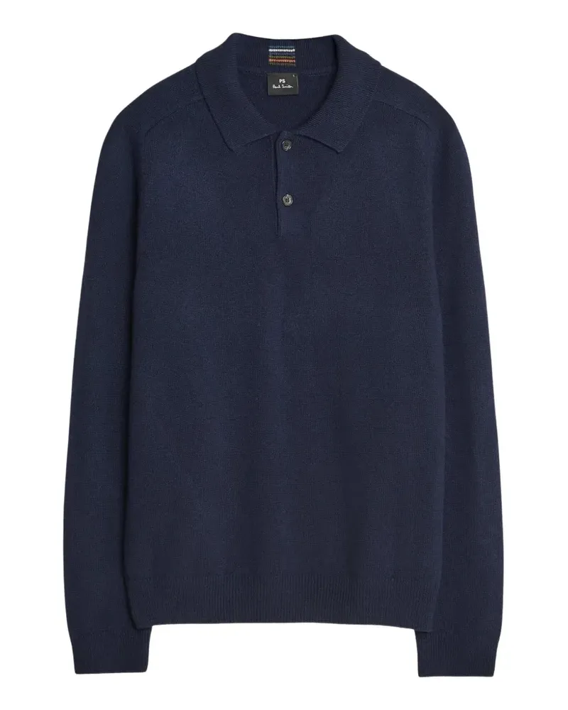 Paul Smith Polo-Pullover aus Wolle - Blau Blau