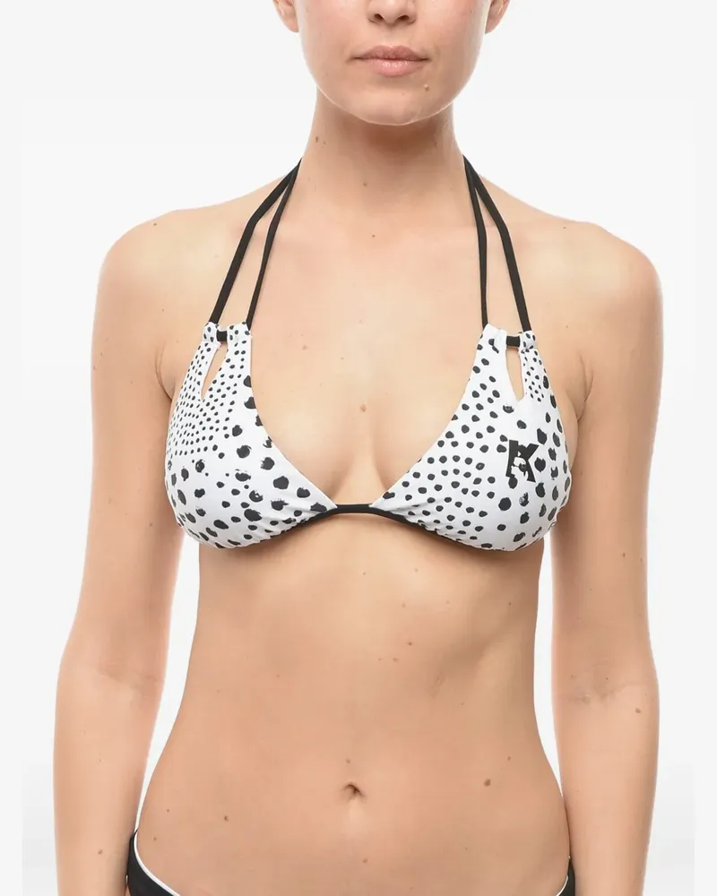 Karl Lagerfeld Bikinioberteil mit Cut-Out - Weiß Weiß