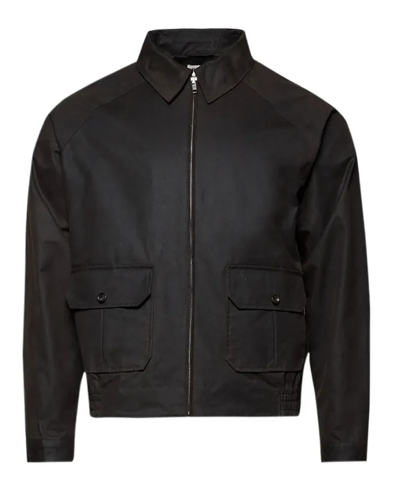 BODE waxed pocket jacket - Schwarz Schwarz