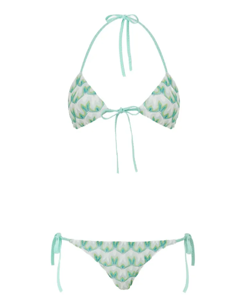 Missoni abstratc-pattern bikini - Weiß Weiß