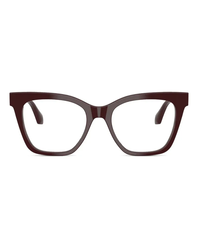 Giorgio Armani Brille mit geometrischem Gestell - Braun Braun