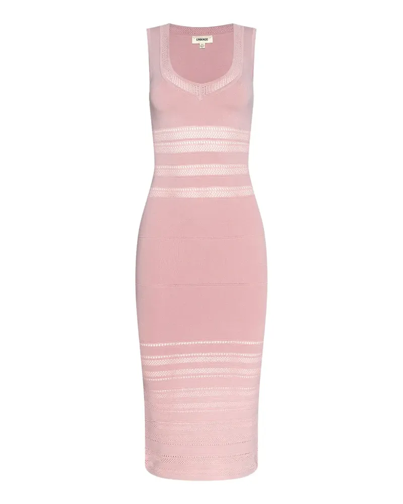 L'Agence Taren pointelle-knit dress - Rosa Rosa