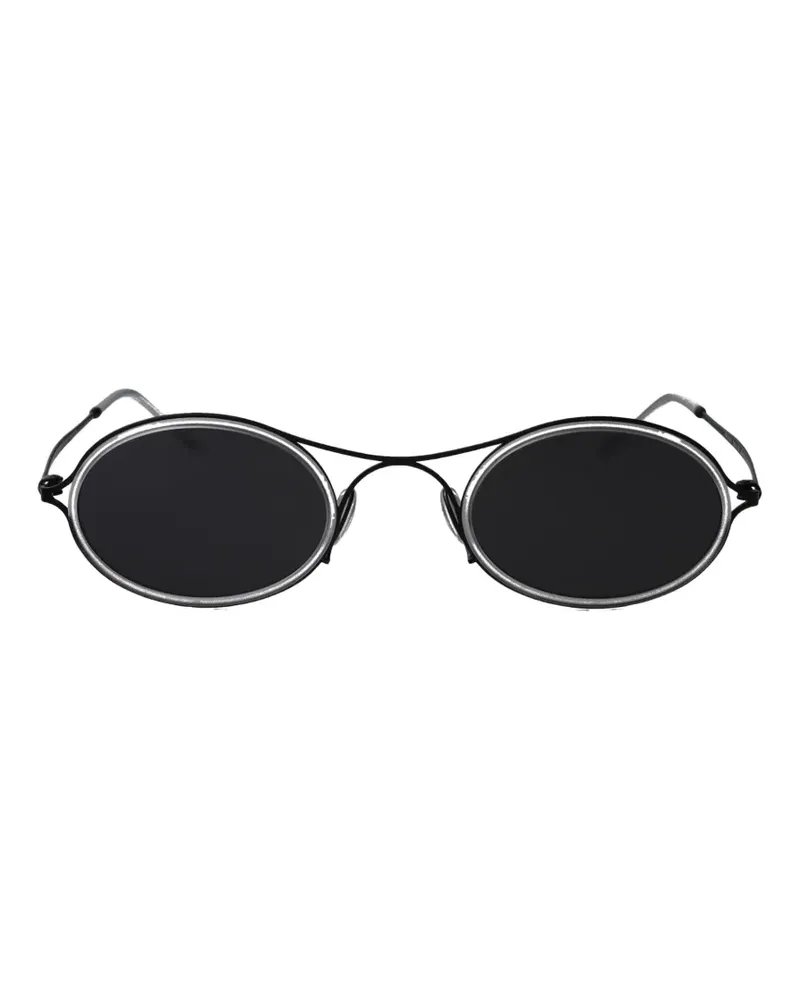 Giorgio Armani 0AR6187 round-frame sunglasses - Schwarz Schwarz