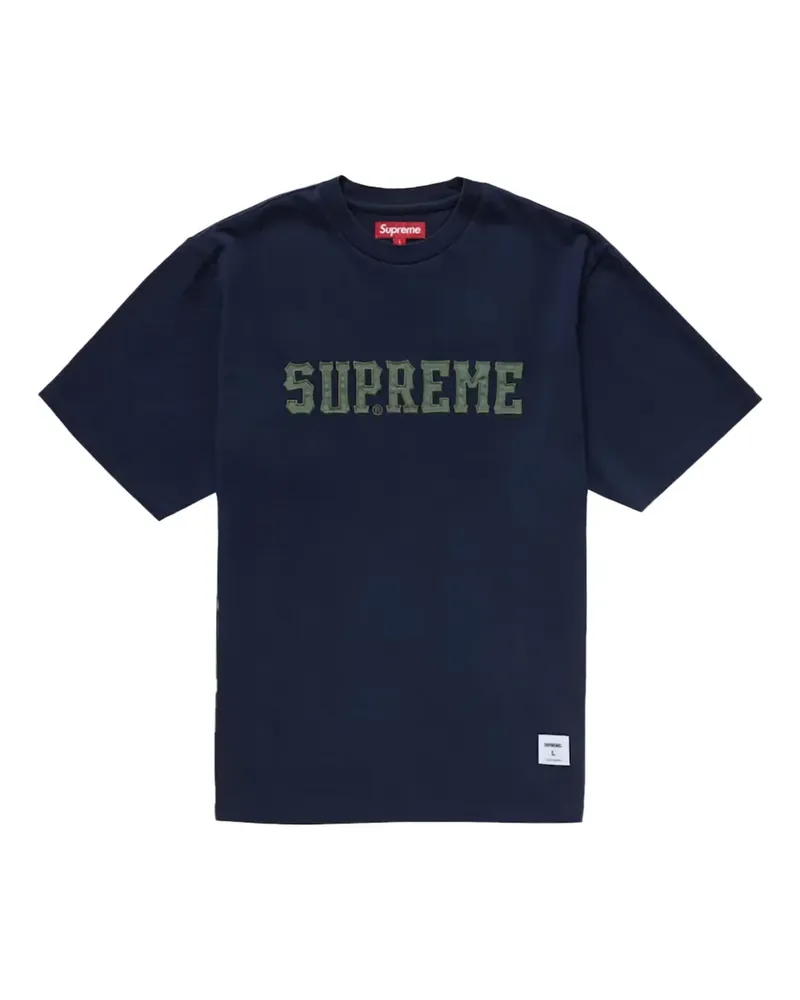 Supreme Being logo-embroidered T-Shirt - Blau Blau